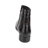Mens Black Zip Up Ankle Boot - Watney Shoes 