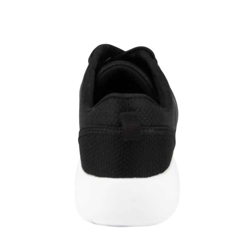 Mens Lace Up Black Memory Foam Trainer - Watney Shoes 