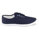 Womens Plimsoll Navy Lace up