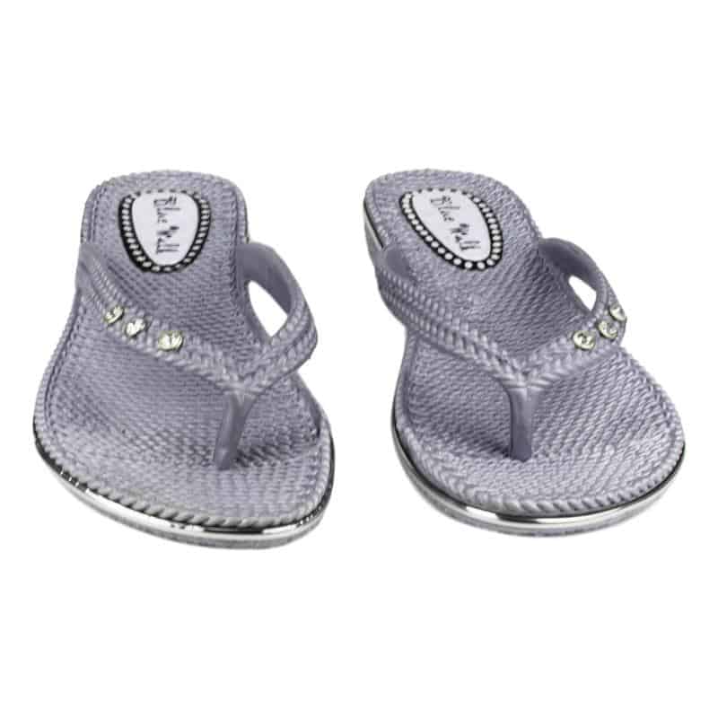 Womens Mule Sandals Grey L - Watney Shoes 