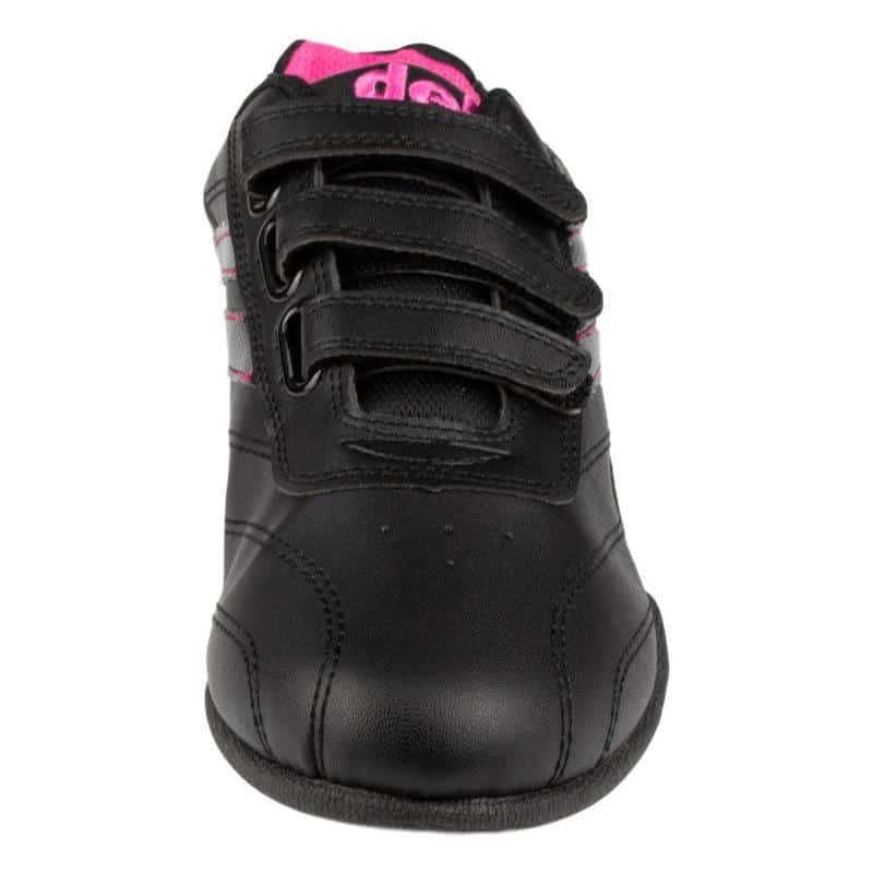 Black Pink Strap Trainers - Watney Shoes 