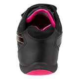 Black Pink Strap Trainers - Watney Shoes 